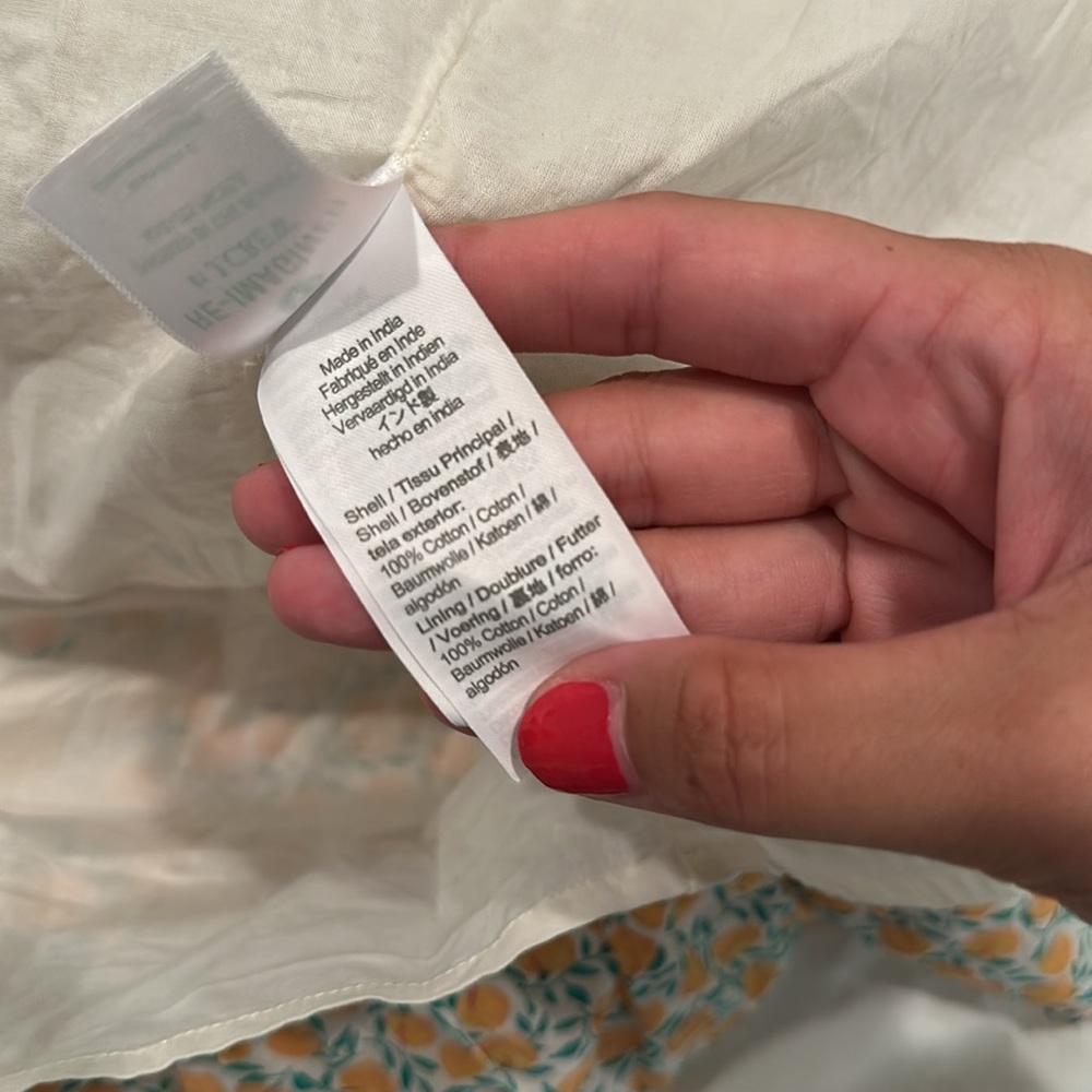 NWOT J. Crew Factory Smocked Midi Dress Peach Print - Picture 5 of 5
